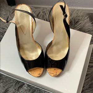 Guess Bamboo and Black High Heels
